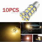 10pcs 1157 27-SMD 5050 LED Bulb Warm White Turn Signal Backup Reverse Parking