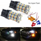 2pcs 60-SMD 7443 White Amber Switchback LED Turn Signal DRL Bulb & Load Resistor