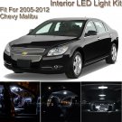 For Chevy Malibu 2005-2012 White Interior LED Light kit + White License Light