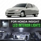 6X Super Bright White 6000K LED Interior Package Kit For 2000-2006 Honda Insight