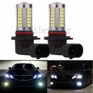2pcs 6000K White 9005 HB3 33SMD 5370Chip 9140 LED Lamp For Light Driving Lights