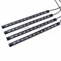 USB Car Interior Neon Atmosphere Lamp RGB 12 LED Strip Light + IR Remote Control