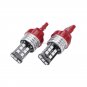 2pcs 7443 7440 15-SMD LED Car Stop Brake Tail Light Bulb DC 12-24V Red Canbus