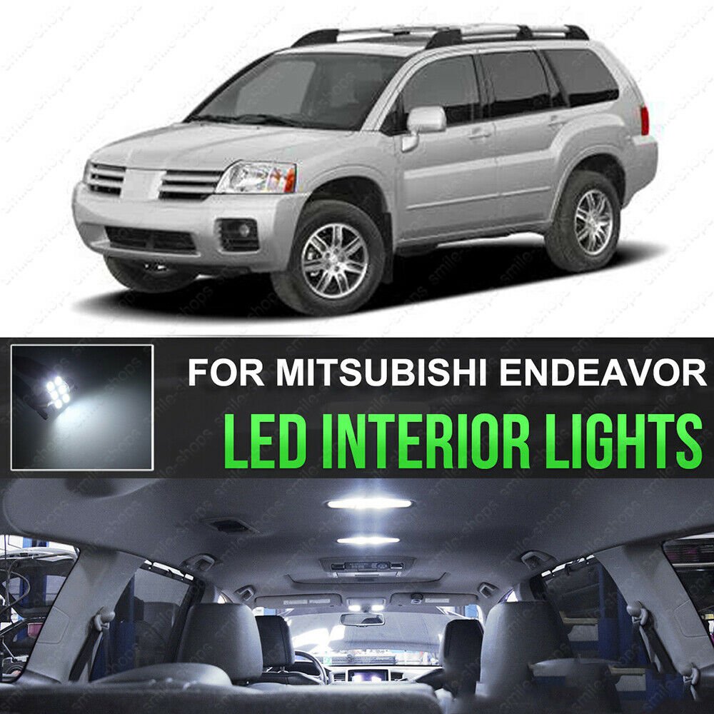 10x Interior 6000K Car Lights Package For Mitsubishi endeavor 2005-2011LED Bulbs