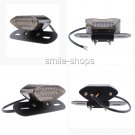 LED Stop Brake License Plate Rear Universal Motorcycle Bike Tail Light Smoke 12V