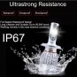 H4 HB2 9003 LED Headlight Conversion Kit 1300W 195000LM High Low Beam COB Bulbs
