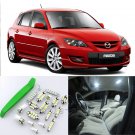 Super White 8pcs Interior LED Light Kit for 2004-2009 Mazda 3 + Free Tool