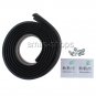 2.5M Universal Black Car Exterior Front Bumper Lip Splitter Spoiler Body Kit