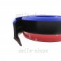 8ft Black with Blue Edge PU Front Bumper Lip Splitter Chin Spoiler Body Trim