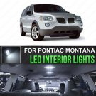 For 2000 - 2009 Pontiac Montana LED Lights Interior Package Kit 6000K White 8PCS
