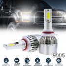 9005 HB3 H10 1300W LED Car Headlight Bulbs Kit 195000LM 6000K White Plug N Play