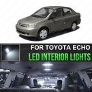 9x Super White 6K Car LED Lights Interior Package Kit For 2001-2005 Toyota Echo