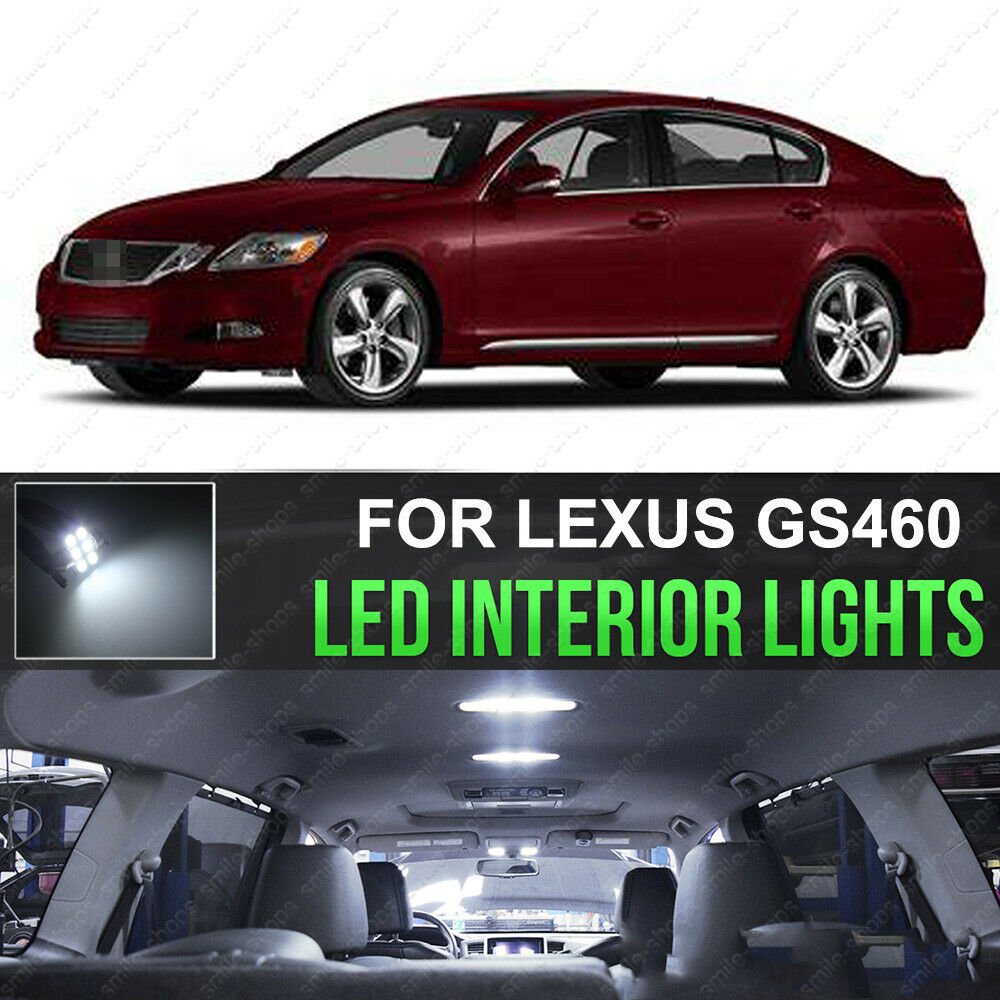 6000K Interior Map Dome LED Lights Package Kit For 06-11 Lexus GS350 GS460 GS300
