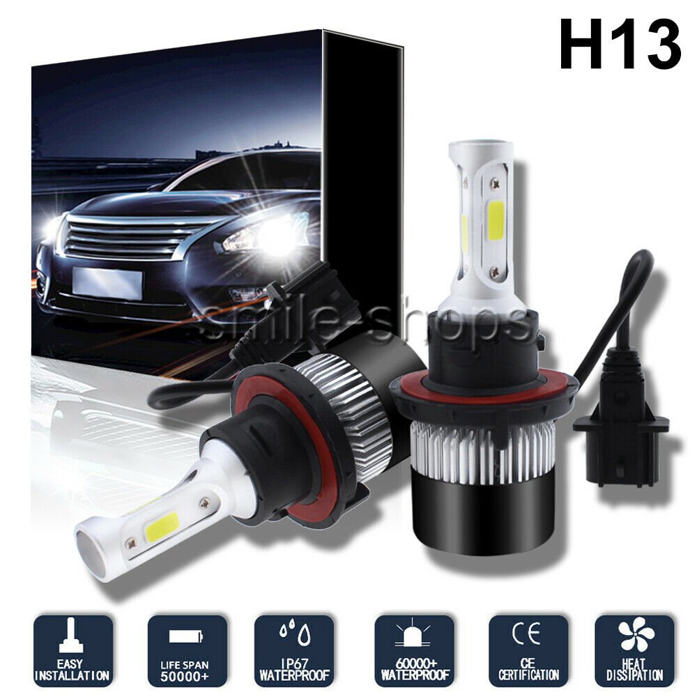 High Power 198000LM 1320W LED Headlight Kit H13 9008 High/Low Beams Bulbs  White