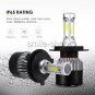 COB H4 HB2 9003 1320W 198000LM LED Headlight Kit High/Low Power Bulb 6000K White