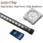 56CM LED Waterproof Flash Car Knight Rider Strip Lights w/Remote Control White