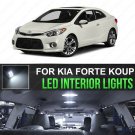 11x 6000K White Interior LED Light Package Kit For 2011-2015 Forte Sedan & Koup