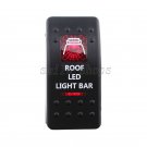 Waterproof Roof Light Bar Rocker Toggle Switch Red LED Car Auto 12V 20A