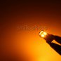 2pcs 3000K Amber Yellow LED Parking Eyelid Light Bulbs Error Free 12-SMD T10 W5W
