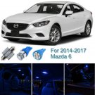 7pcs Blue Interior LED Light Package Kit For 2014-2017 Mazda 6 Sedan Hatchback