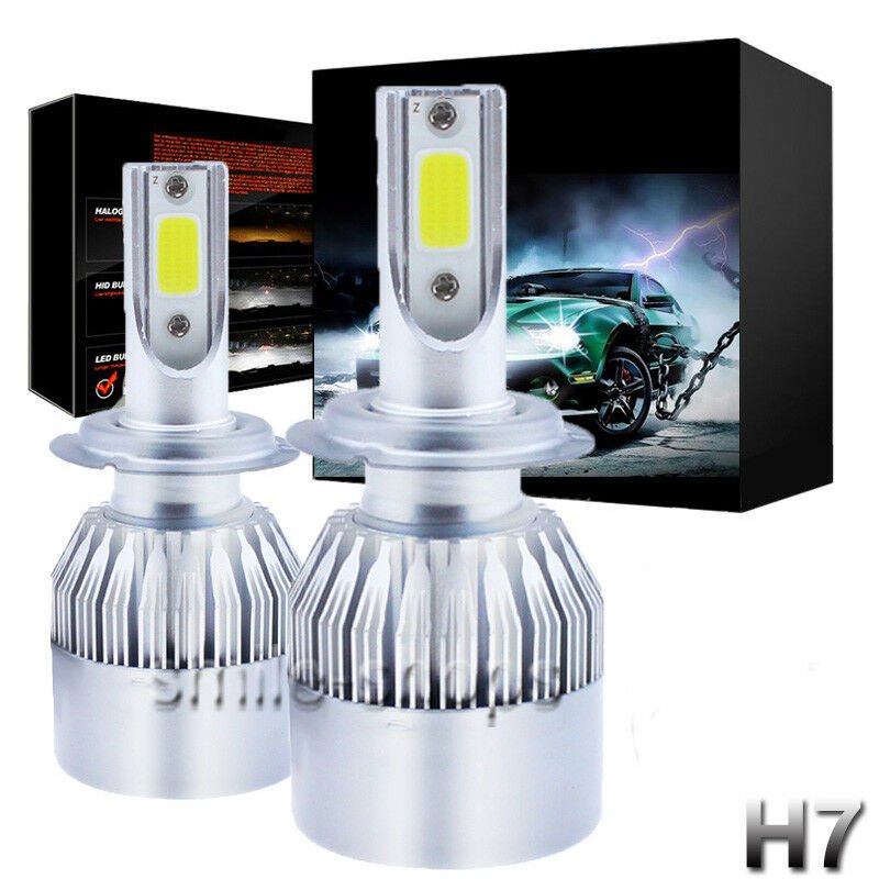 H7 LED Headlight Bulb Conversion Kit High Low Beam Fog Lamp 6000K Xenon White