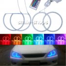 RGB Multi-Color LED SMD Angel Eyes Halo Rings For LEXUS IS200 IS300 1998-2005