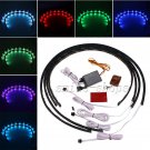 4pcs 7 Color LED Neon Strip  Under car Tube Under body Under glow Light Kit