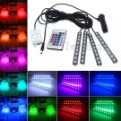 Full Color LED Car Interior Under Dash Foot Well Floor Seats Lighting Kit
