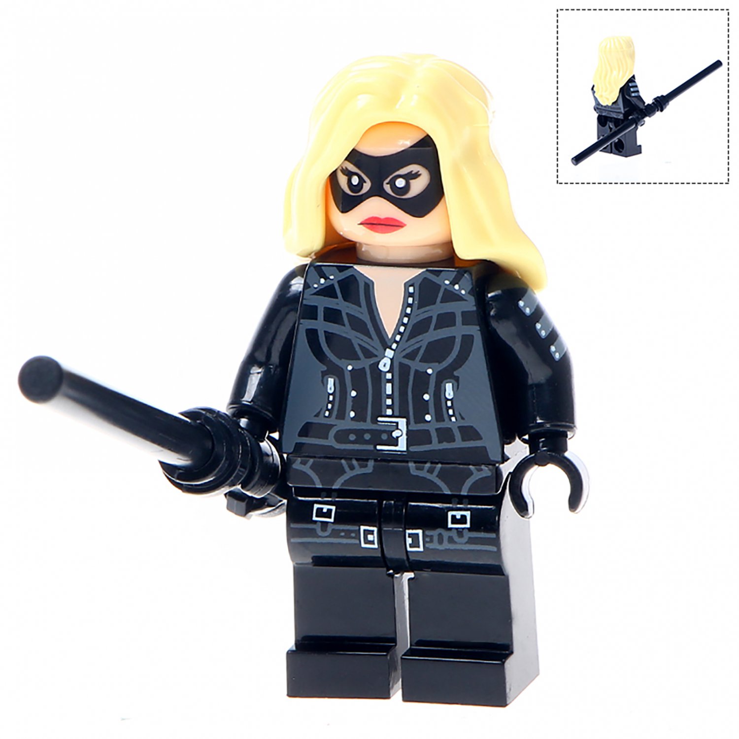 Black Canary Custom DC Minifig Minifigure Block Brick Building Toys Gift