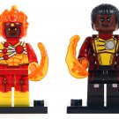 set 2 Firestorms Custom DC Minifig Minifigure Block Brick Building Toys Gift