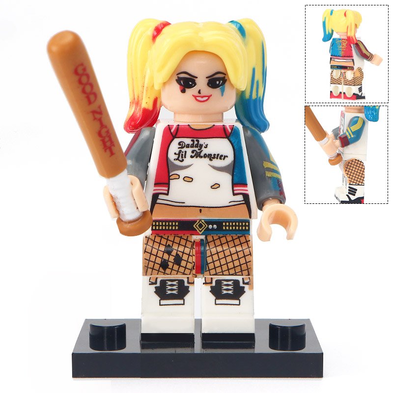 Harley Quinn Custom DC Minifig Minifigure Block Brick Building Toys Gift