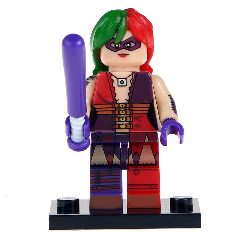 Harley Quinn Custom DC Minifig Minifigure Block Brick Building Toys Gift
