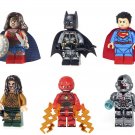 set Justice League Flash Wonder Woman Cyborg Superman Aquaman Batman Custom DC Minifigures Toys