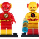 set 2 pcs Flash Reverse-Flash Custom DC Minifig Minifigure Block Brick Building Toys Gift