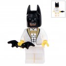 White Batman Custom DC Minifig Minifigure Block Brick Building Toys Gift