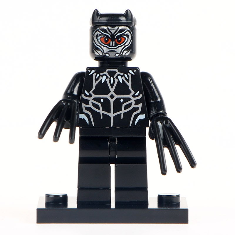 Black Panther Custom Marvel Minifig Minifigure Block Brick Building Toys Gift