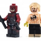 set 2pcs Iron Fist Daredevil Custom Marvel Minifig Minifigure Block Brick Building Toys Gift