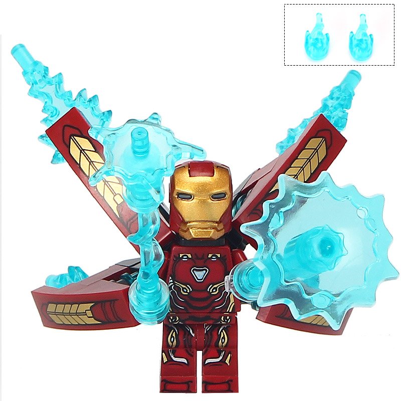 Iron Man Custom Marvel Minifig Minifigure Block Brick Building Toys Gift