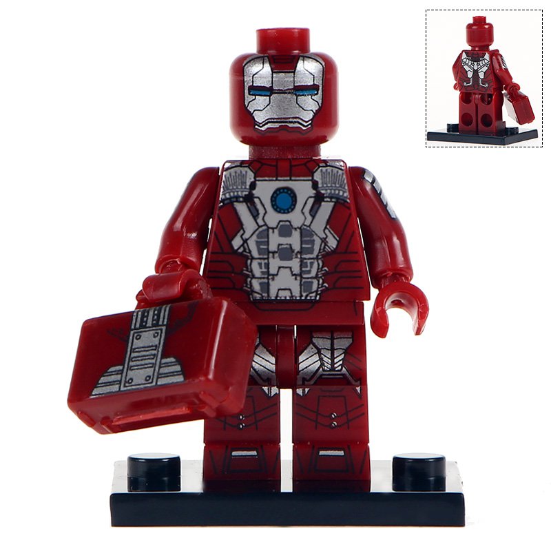 Iron Man Custom Marvel Minifig Minifigure Block Brick Building Toys Gift