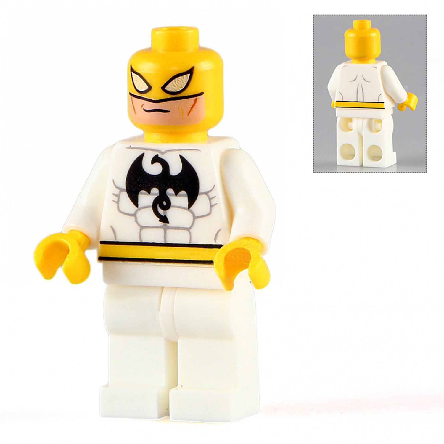 White Iron Fist Custom Marvel Minifig Minifigure Block Brick Building Toys Gift