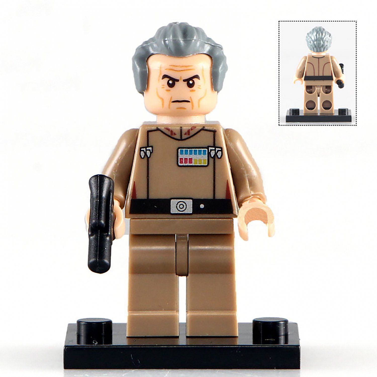 Grand Moff Tarkin Custom Star Wars Minifig Minifigure Block Brick Building Toys Gift