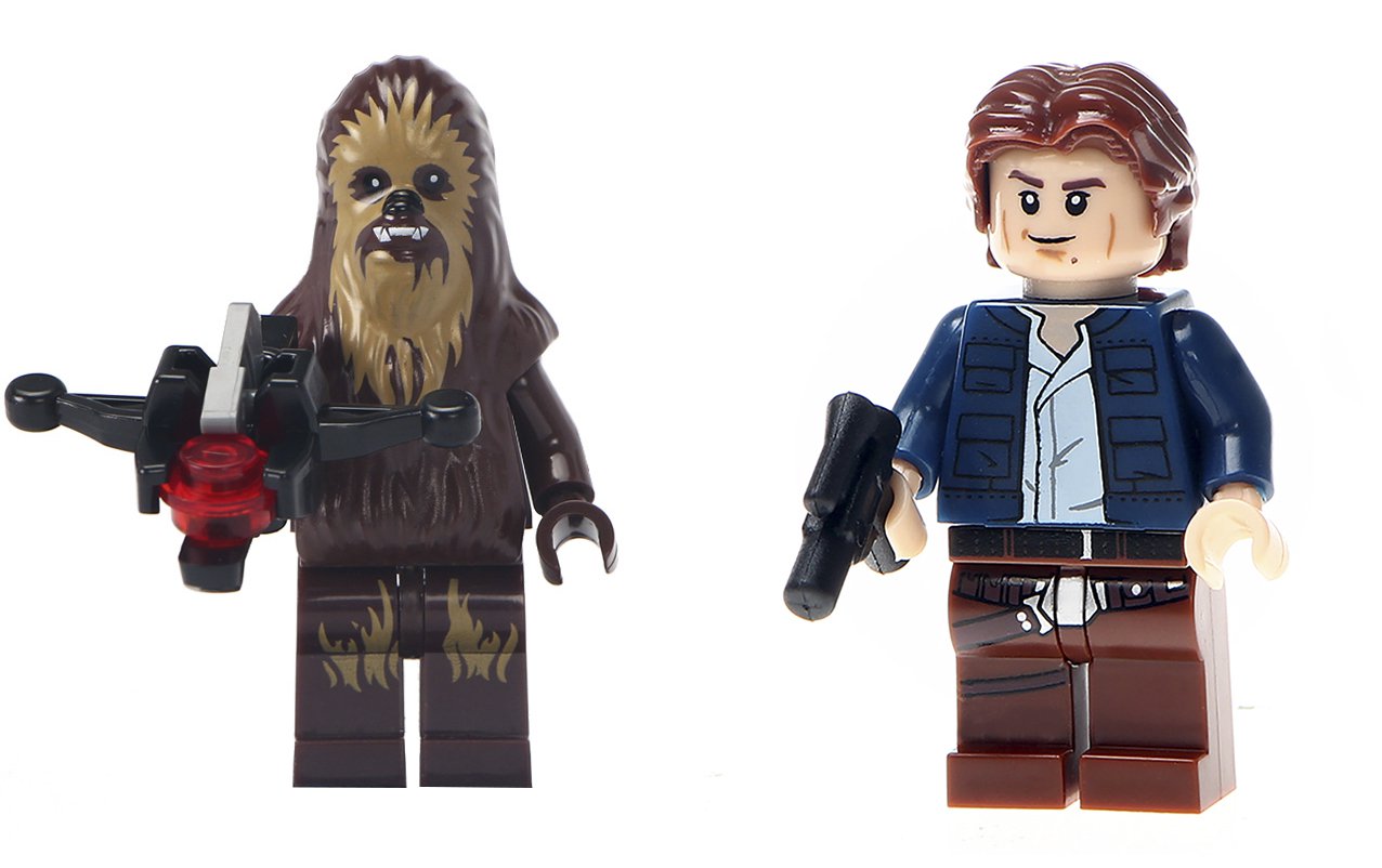 set Chewbacca Han Solo Custom Star Wars Minifigs Minifigures Block Brick Building Toys Gift
