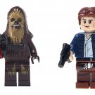 set Chewbacca Han Solo Custom Star Wars Minifigs Minifigures Block Brick Building Toys Gift