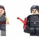 set Rey Kylo Ren Custom Star Wars Minifig Minifigures Block Brick Building Toys Gift