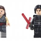 set Rey Kylo Ren Custom Star Wars Minifig Minifigures Block Brick Building Toys Gift