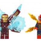 set Iron Man Spider-Man Custom Marvel Minifigs Minifigures Block Brick Building Toys Gift