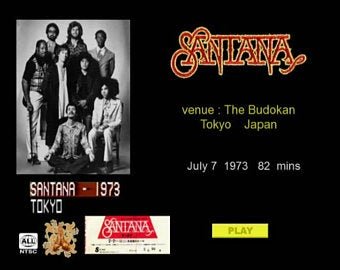 SANTANA "1973 Japan Tour" DVD R