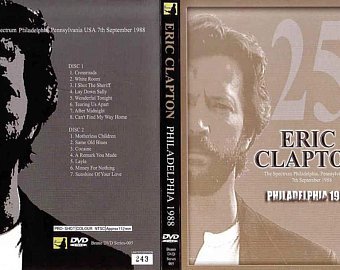 ERIC CLAPTON w/ Mark KNOPFLER "Live In Phiadelphia 1988" 2 Dvd R Rare