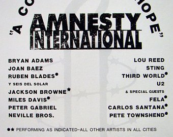 VARIOUS ARTISTS "Amnesty International - A Conspiracy Of Hope 1986" 5 DVD R Set