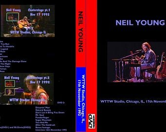 NEIL YOUNG "WTTW Studios Chicago 1992" 2 Dvd R Rare